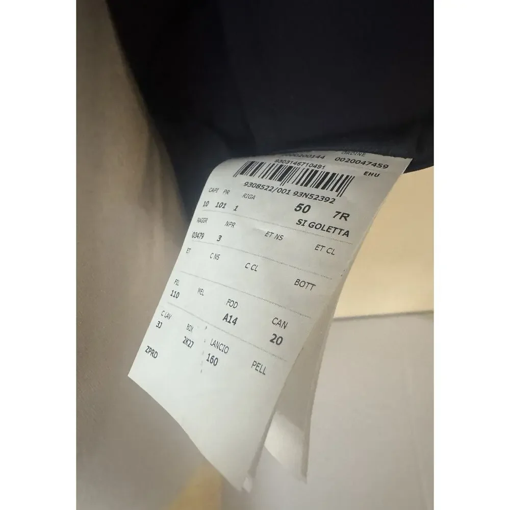 New With Tags Corneliani Navy Blue Stretch Blazer Jacket Size 50R/40R $1595.00